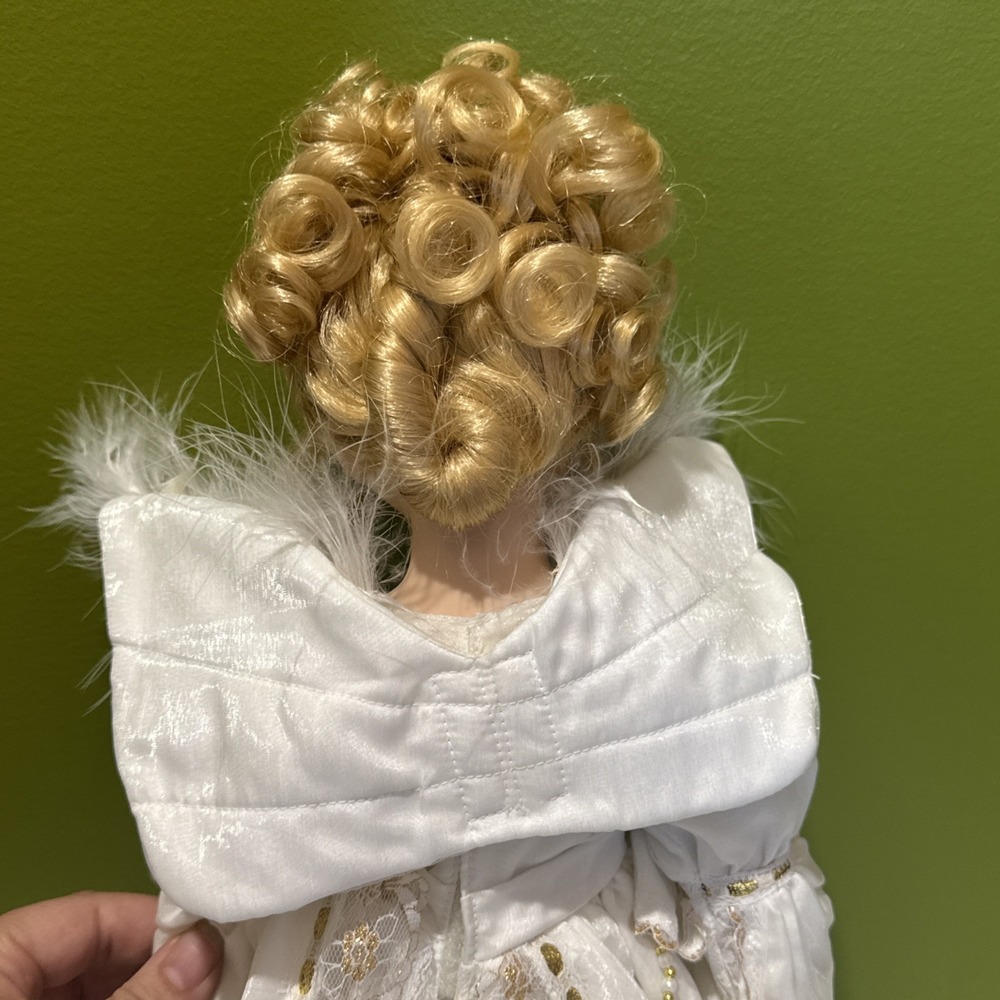 Heritage Signature Collection Savannah Doll Blonde Angel Bride Doll CoA Harp - Picture 11 of 16